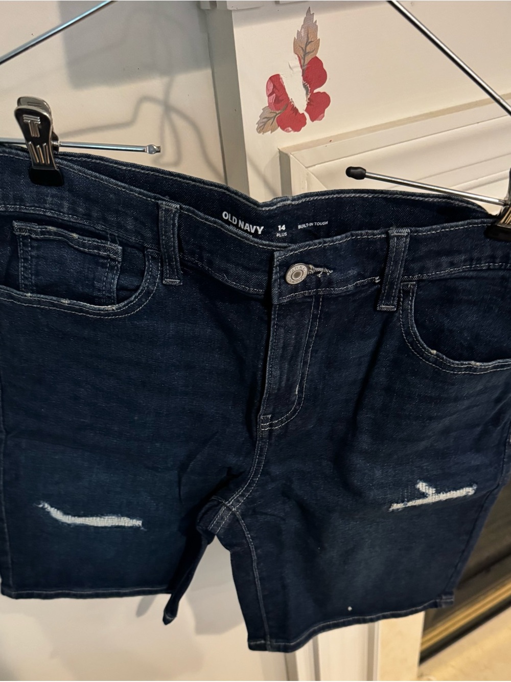 NWT Old Navy boys Jean shorts, blue, 14 plus